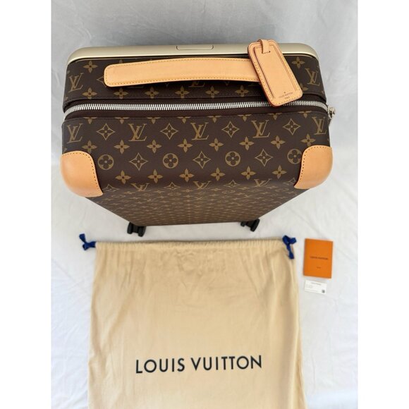 LOUIS VUITTON Luggage M20200 Horizon 55 Monogram Coquelicot Brown Store Receipt - Picture 8 of 16